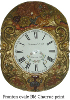 Oval bl&eacute; peint